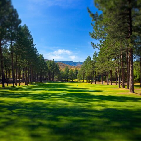 Pine-lined golf course near Southern Pines